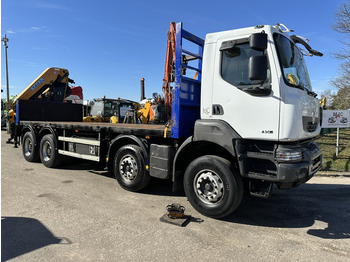 Вантажівка з маніпулятором Renault KERAX 430 DXI 8x4 + KRAAN EFFER 305/6S - 7m20 PLATEAU - 5/6F ROTATOR + RADIO - *363.000km* - BLADVERING / NAAFREDUCTIE - FR TRUCK: фото 2