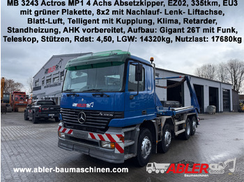 Скіповий навантажувач вантажівка MERCEDES-BENZ Actros 3243