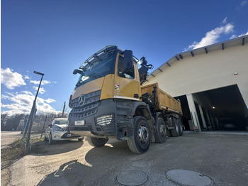 Самоскид вантажівка, Вантажівка з маніпулятором Mercedes Arocs 3243 KN: фото 3