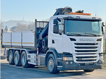 Самоскид вантажівка, Вантажівка з маніпулятором Scania G450 Kipper 6,60m *HIAB 322 EP-5 HIPRO/FUNK *8x4: фото 4