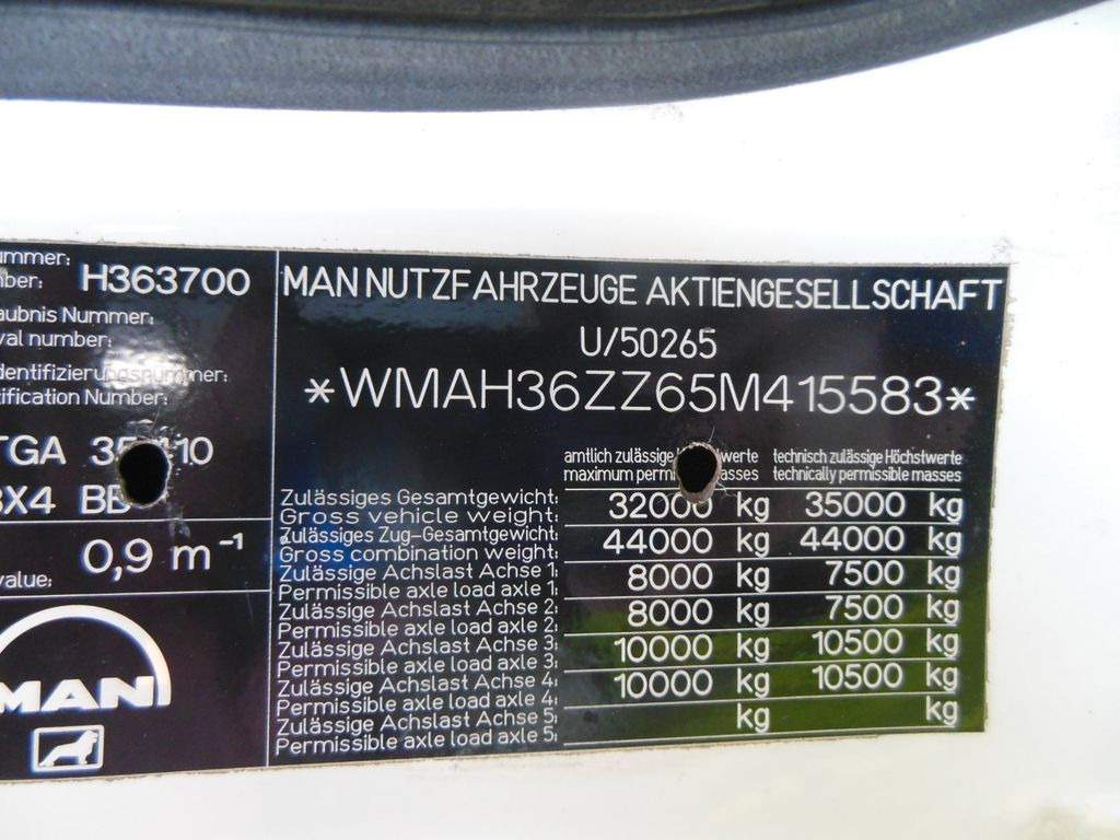 MAN TGA 35.410, 8X4, MIX + PUMPE 24M  в лізинг MAN TGA 35.410, 8X4, MIX + PUMPE 24M: фото 30