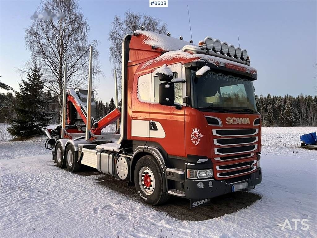 Лісовоз, Вантажівка з маніпулятором Scania R560 Timber Truck with crane: фото 11