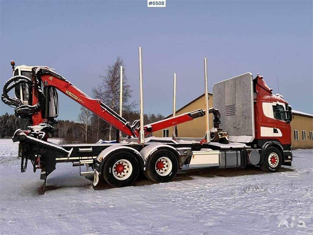 Лісовоз, Вантажівка з маніпулятором Scania R560 Timber Truck with crane: фото 6