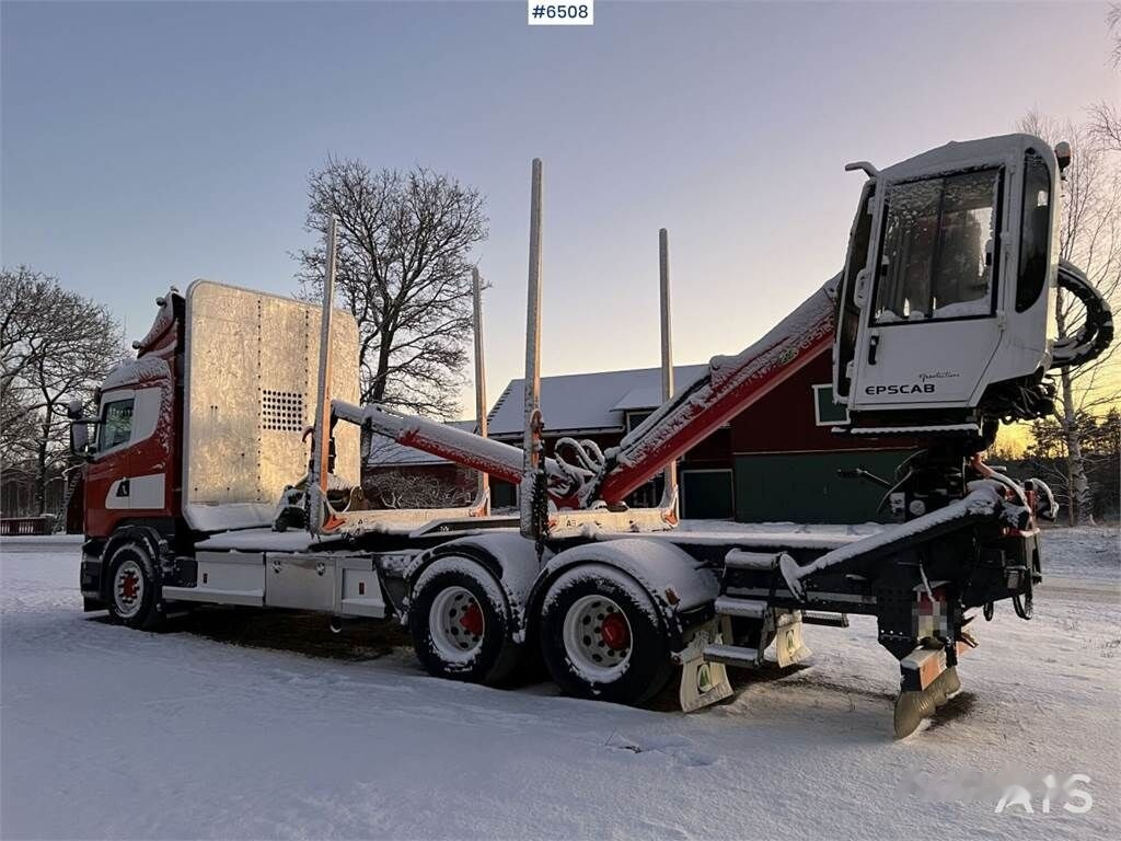 Лісовоз, Вантажівка з маніпулятором Scania R560 Timber Truck with crane: фото 10