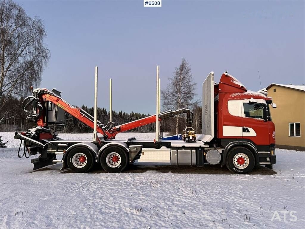 Лісовоз, Вантажівка з маніпулятором Scania R560 Timber Truck with crane: фото 8