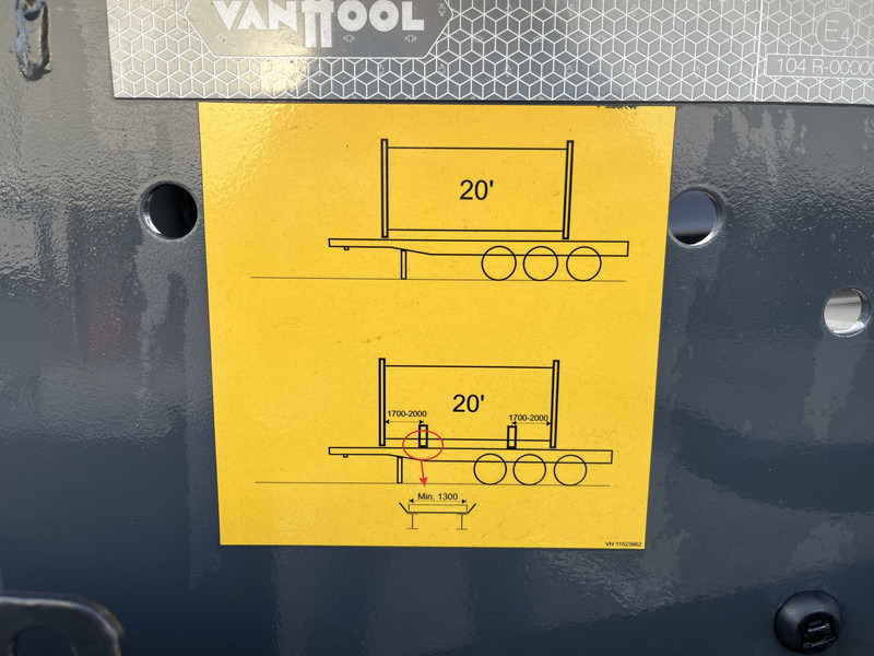 Контейнеровоз/ Змінний кузов напівпричіп Van Hool A3C002 / ADR / 3x SAF / 20 FT Container / TE HUUR: фото 6