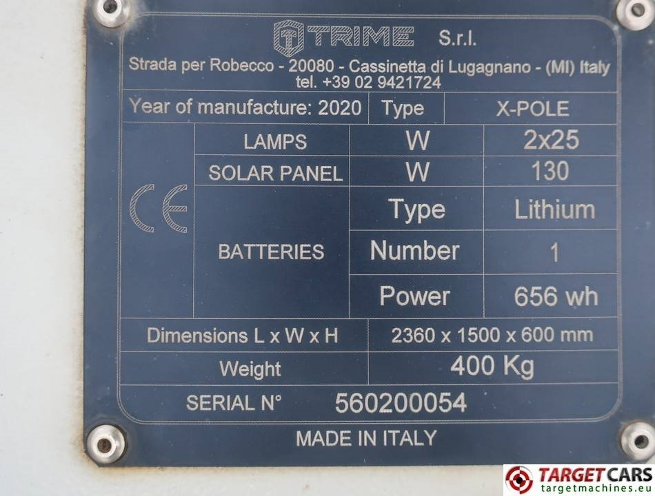 Освітлювальна вежа Trime X-Polar Solar Panel 50W Led Tower Light: фото 11