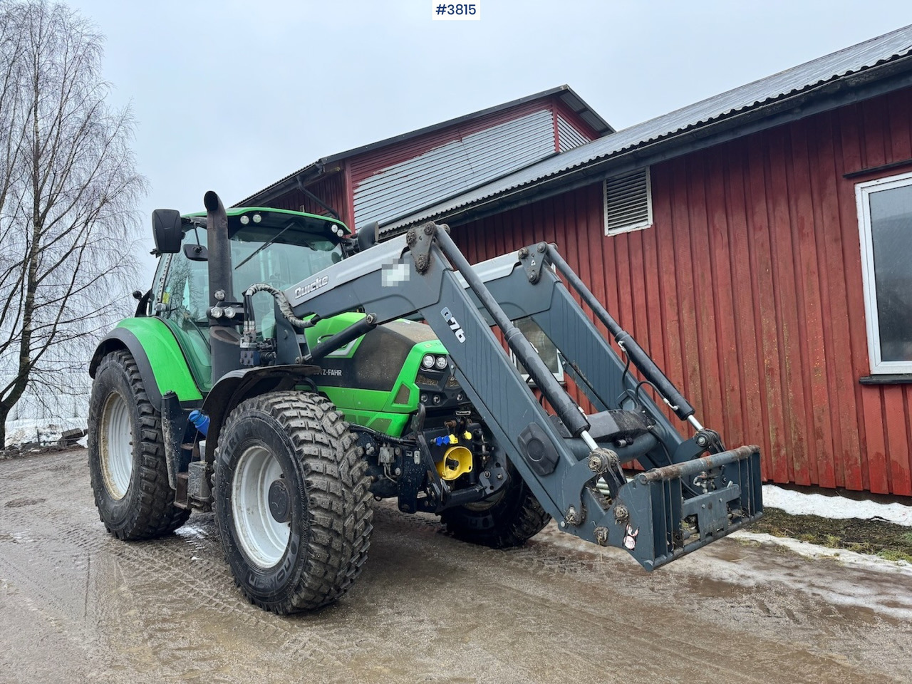 Трактор 2015 Deutz-fahr 6190 Agrotron w/ Front loader, Front PTO and 2 sets of tires.: фото 9