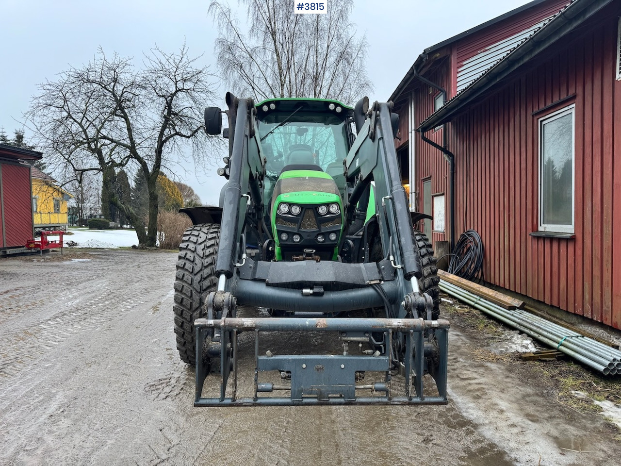 Трактор 2015 Deutz-fahr 6190 Agrotron w/ Front loader, Front PTO and 2 sets of tires.: фото 8