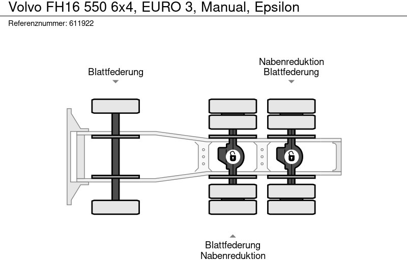 Тягач Volvo FH16 550 6x4, EURO 3, Manual, Epsilon: фото 12