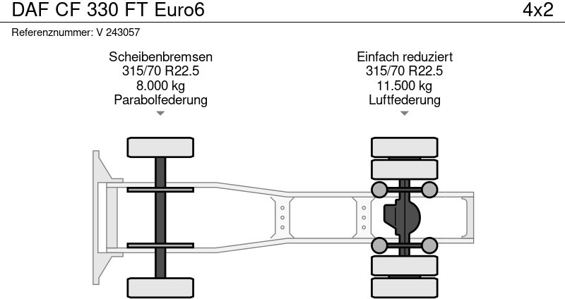 Тягач DAF CF 330 FT Euro6: фото 9