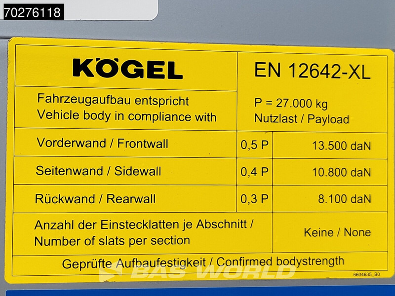 Kögel S24-1 NUEVO! Remolque MEGA + Techo Elevable Varias unidades en stock в лізинг Kögel S24-1 NUEVO! Remolque MEGA + Techo Elevable Varias unidades en stock: фото 18