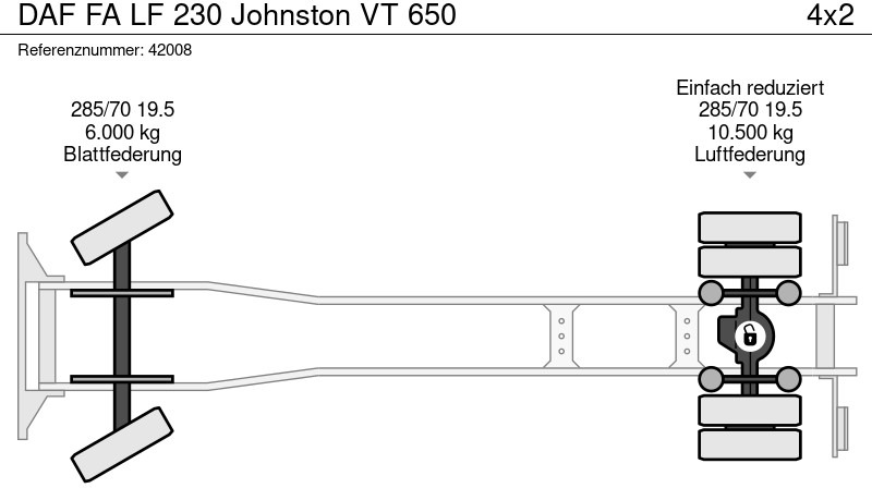 DAF FA LF 230 Johnston VT 650 в лізинг DAF FA LF 230 Johnston VT 650: фото 17