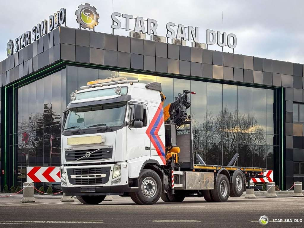 Вантажівка з маніпулятором, Бортова вантажівка/ Платформа Volvo  FH 16 520 6x2 EFFER 370 Winch Crane Kran: фото 27